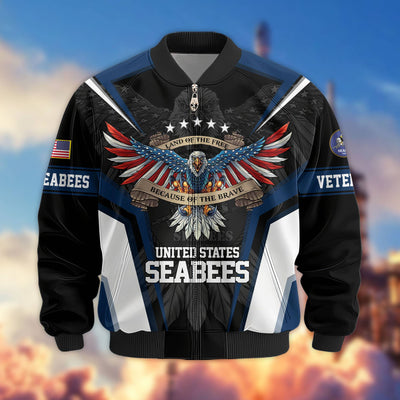 Premium US Veterans Bomber Jacket, Gifts For US Veterans, Gifts For Veterans Day