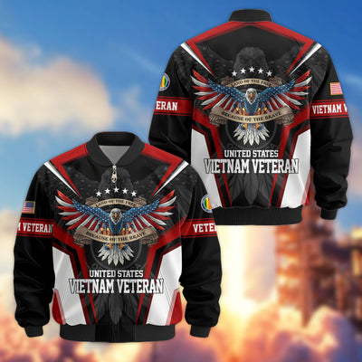 Premium US Veterans Bomber Jacket, Gifts For US Veterans, Gifts For Veterans Day