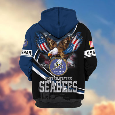 Premium US Veterans Zip Hoodie, Gifts For US Veterans