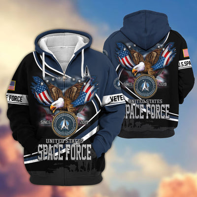 Premium US Veterans Zip Hoodie, Gifts For US Veterans