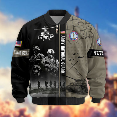 Premium US Veterans Bomber Jacket, Gifts For US Veterans, Gifts For Veterans Day