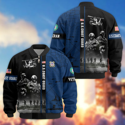 Premium US Veterans Bomber Jacket, Gifts For US Veterans, Gifts For Veterans Day