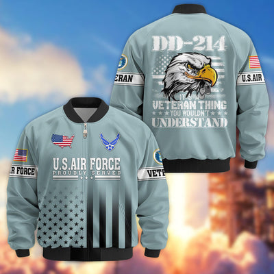 Premium US Veterans Bomber Jacket, Gifts For US Veterans