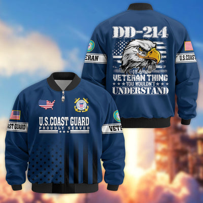 Premium US Veterans Bomber Jacket, Gifts For US Veterans