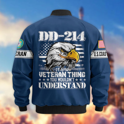 Premium US Veterans Bomber Jacket, Gifts For US Veterans