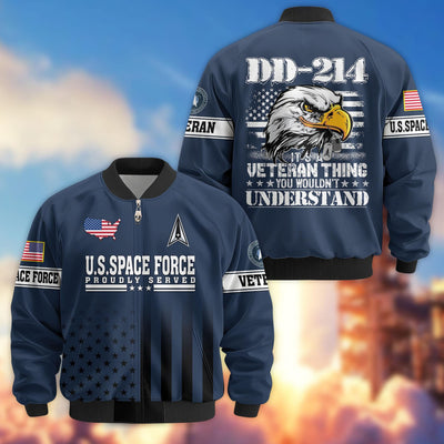 Premium US Veterans Bomber Jacket, Gifts For US Veterans