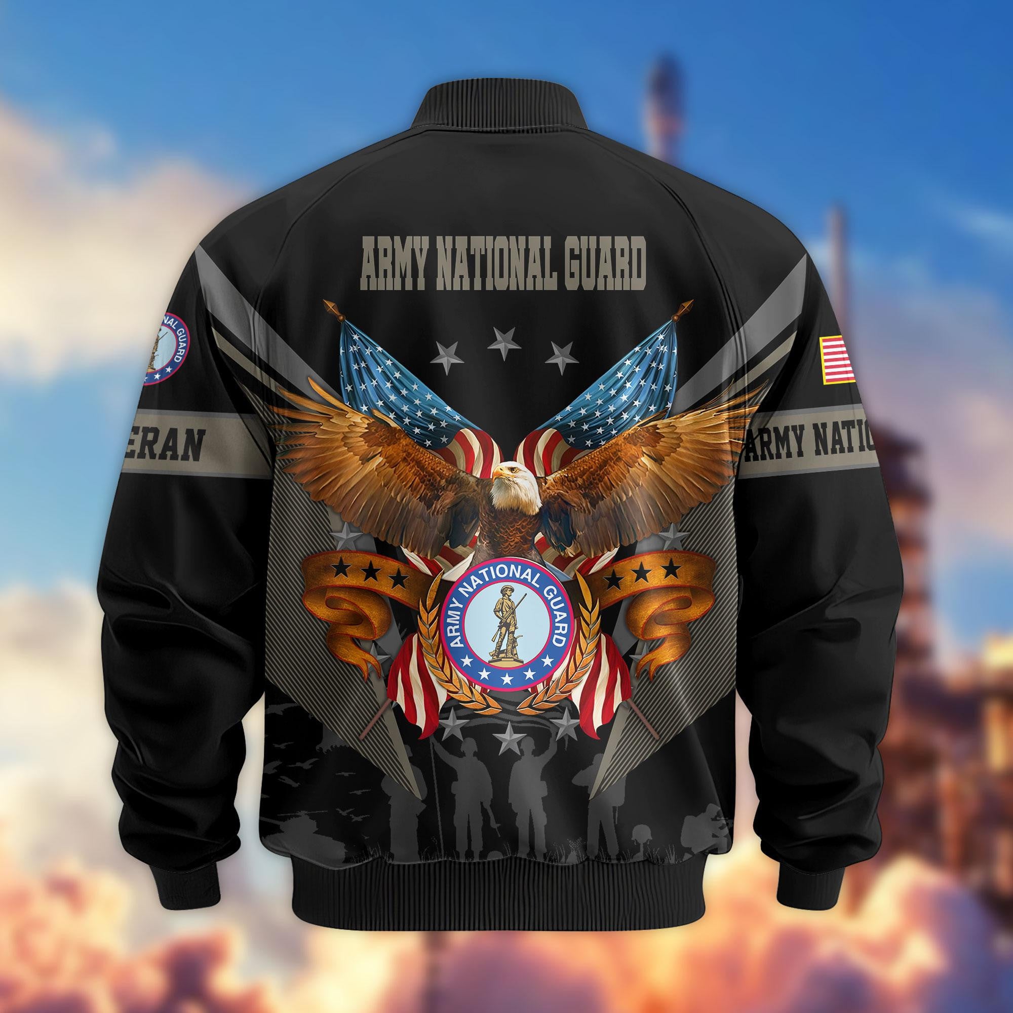 Premium US Veterans Bomber Jacket, Gifts For US Veterans