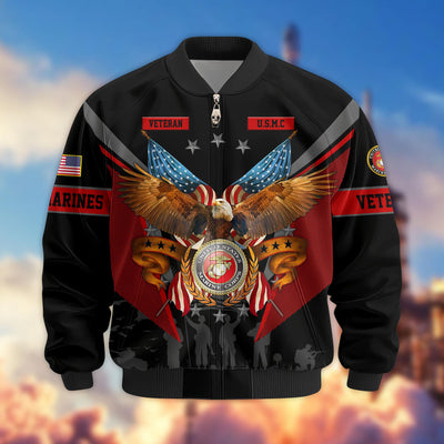 Premium US Veterans Bomber Jacket, Gifts For US Veterans