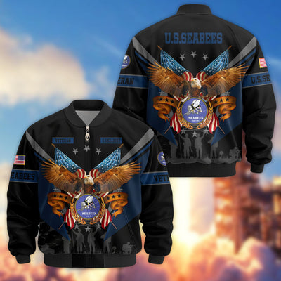 Premium US Veterans Bomber Jacket, Gifts For US Veterans