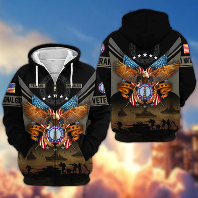 Premium US Veterans Zip Hoodie, Gifts For US Veterans