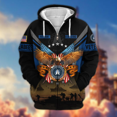 Premium US Veterans Zip Hoodie, Gifts For US Veterans