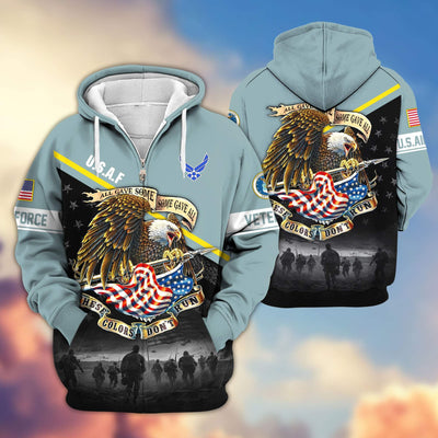 Premium US Veterans Zip Hoodie, Gifts For US Veterans