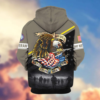 Premium US Veterans Zip Hoodie, Gifts For US Veterans