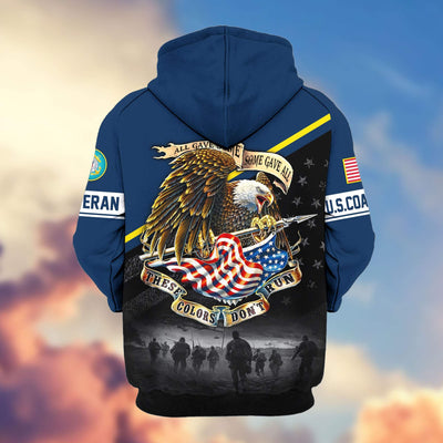 Premium US Veterans Zip Hoodie, Gifts For US Veterans