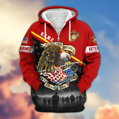 Premium US Veterans Zip Hoodie, Gifts For US Veterans