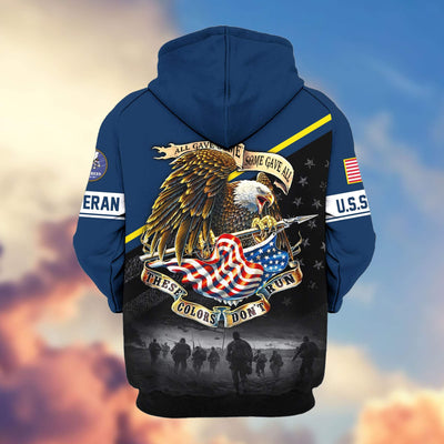 Premium US Veterans Zip Hoodie, Gifts For US Veterans