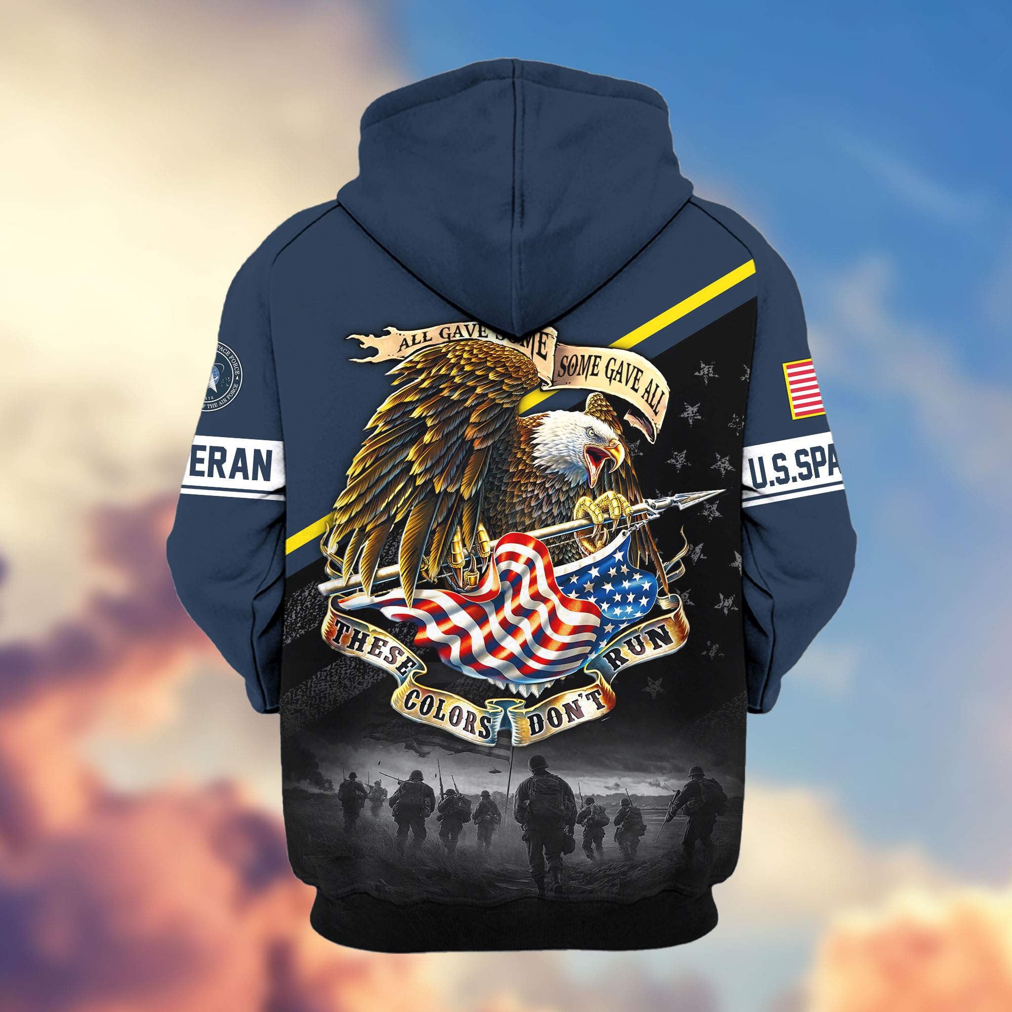 Premium US Veterans Zip Hoodie, Gifts For US Veterans