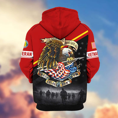 Premium US Veterans Zip Hoodie, Gifts For US Veterans