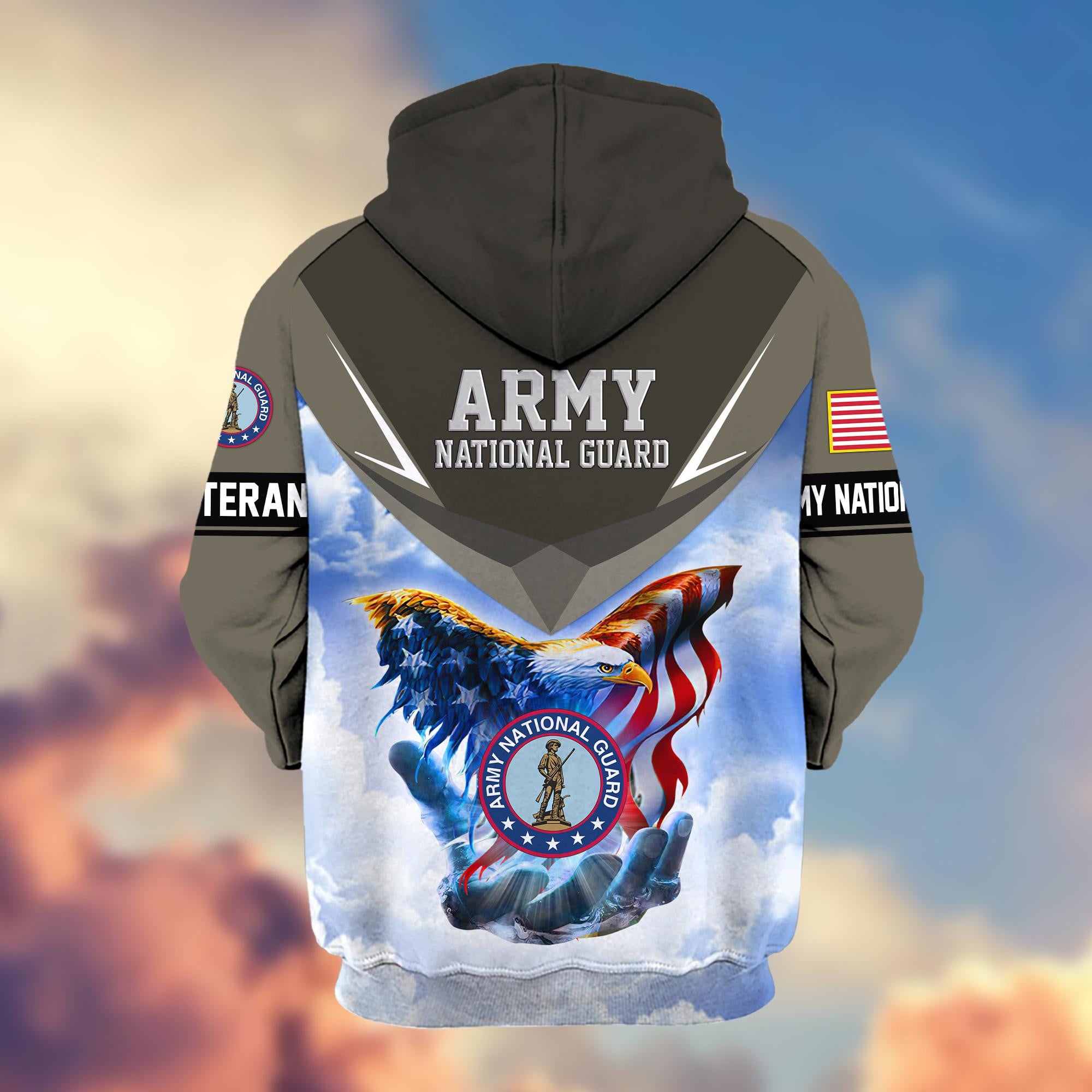 Premium US Veterans Zip Hoodie, Gifts For US Veterans