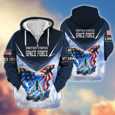 Premium US Veterans Zip Hoodie, Gifts For US Veterans