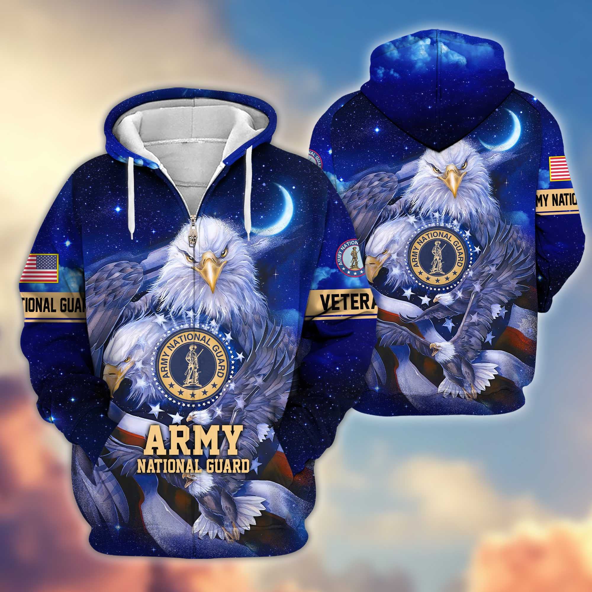 Premium US Veterans Zip Hoodie, Gifts For US Veterans