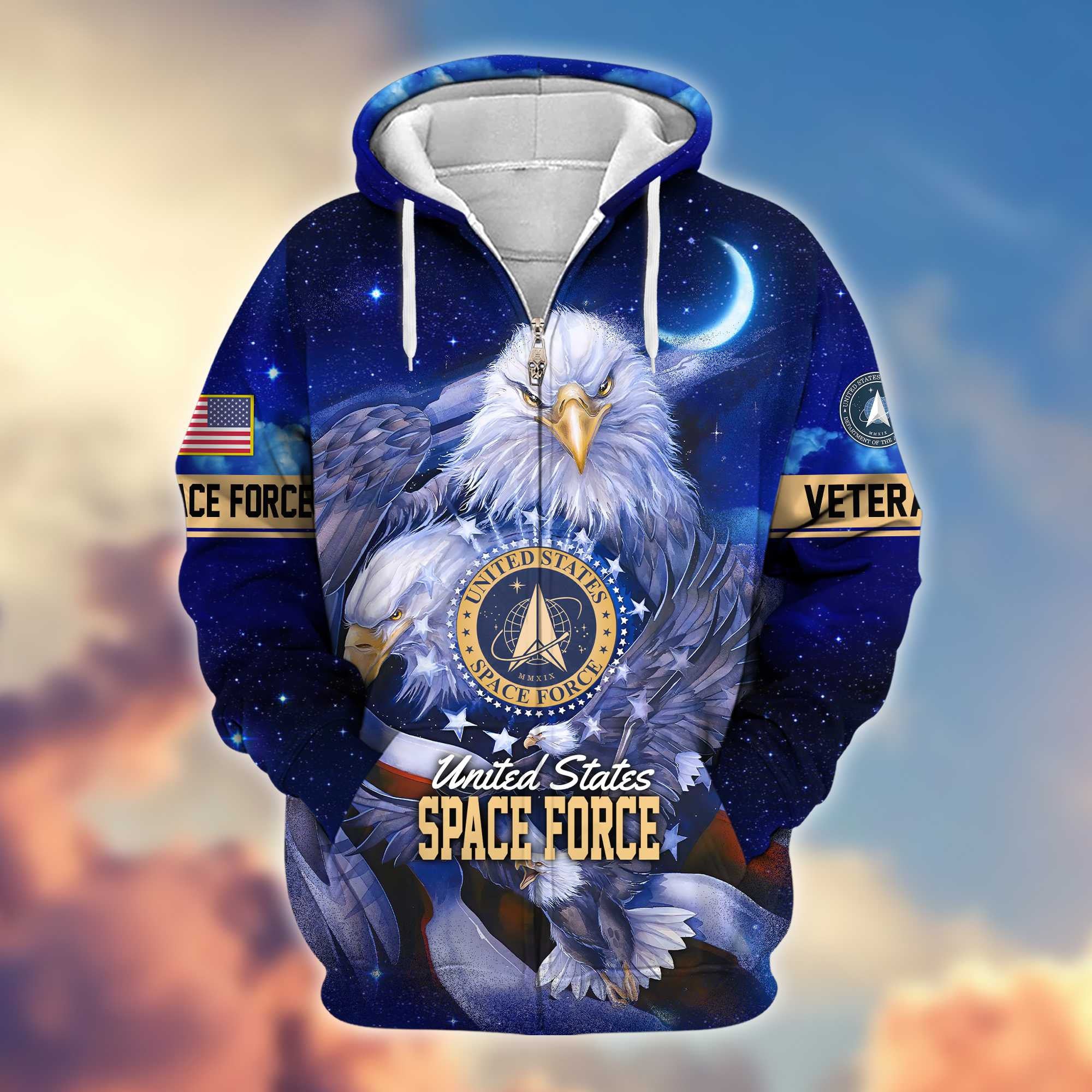 Premium US Veterans Zip Hoodie, Gifts For US Veterans