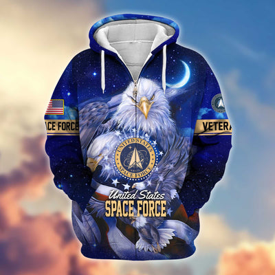 Premium US Veterans Zip Hoodie, Gifts For US Veterans