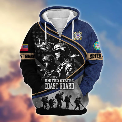 Premium Honoring All Who Served US Veterans Zip Hoodie, Gifts For US Veterans