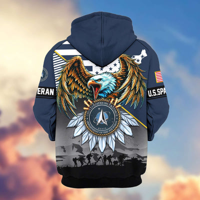 Premium Proudly Served US Veterans Zip Hoodie, Gifts For US Veterans