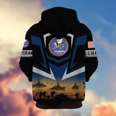 Premium Proudly Served US Veterans Zip Hoodie, Gifts For US Veterans