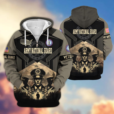 Premium Proudly Served US Veterans Zip Hoodie, Gifts For US Veterans