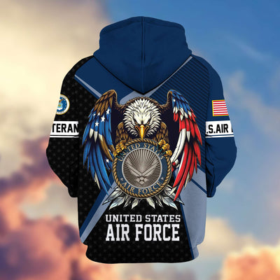 Premium US Veterans Zip Hoodie, Gifts For US Veterans