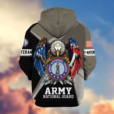 Premium US Veterans Zip Hoodie, Gifts For US Veterans