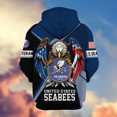 Premium US Veterans Zip Hoodie, Gifts For US Veterans
