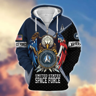 Premium US Veterans Zip Hoodie, Gifts For US Veterans