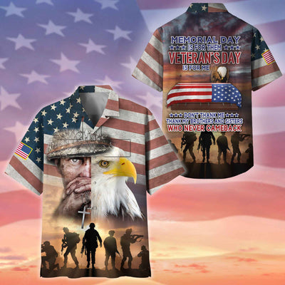 Premium Memorial Day Is For Them US Veteran Hawaii Shirt