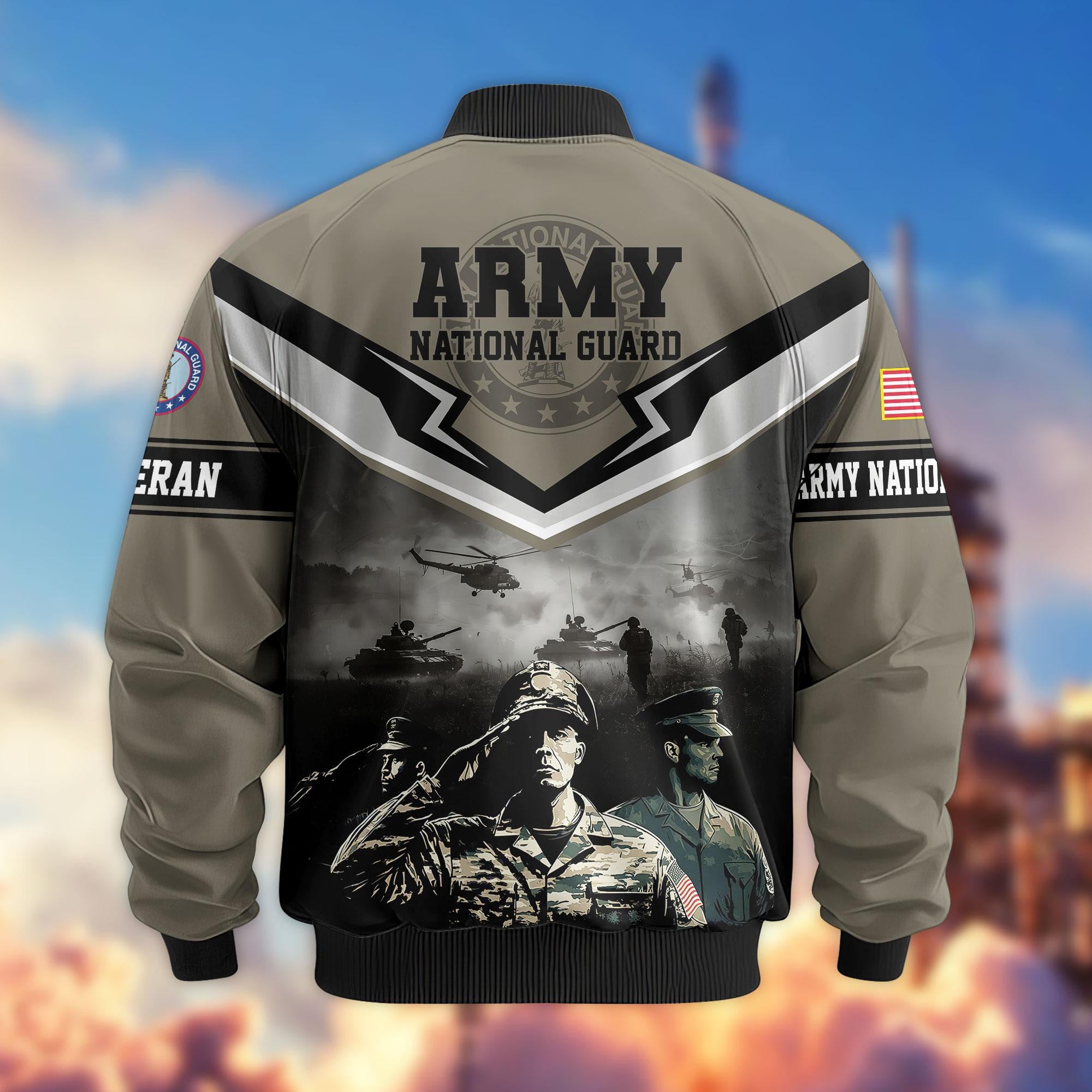 Premium Honoring All Who Served US Veterans Bomber Jacket, Gifts For US Veterans