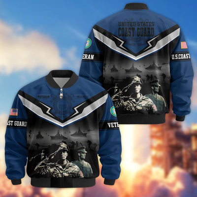 Premium Honoring All Who Served US Veterans Bomber Jacket, Gifts For US Veterans