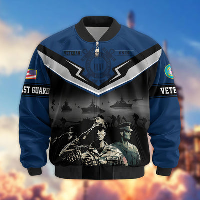 Premium Honoring All Who Served US Veterans Bomber Jacket, Gifts For US Veterans