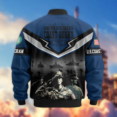 Premium Honoring All Who Served US Veterans Bomber Jacket, Gifts For US Veterans