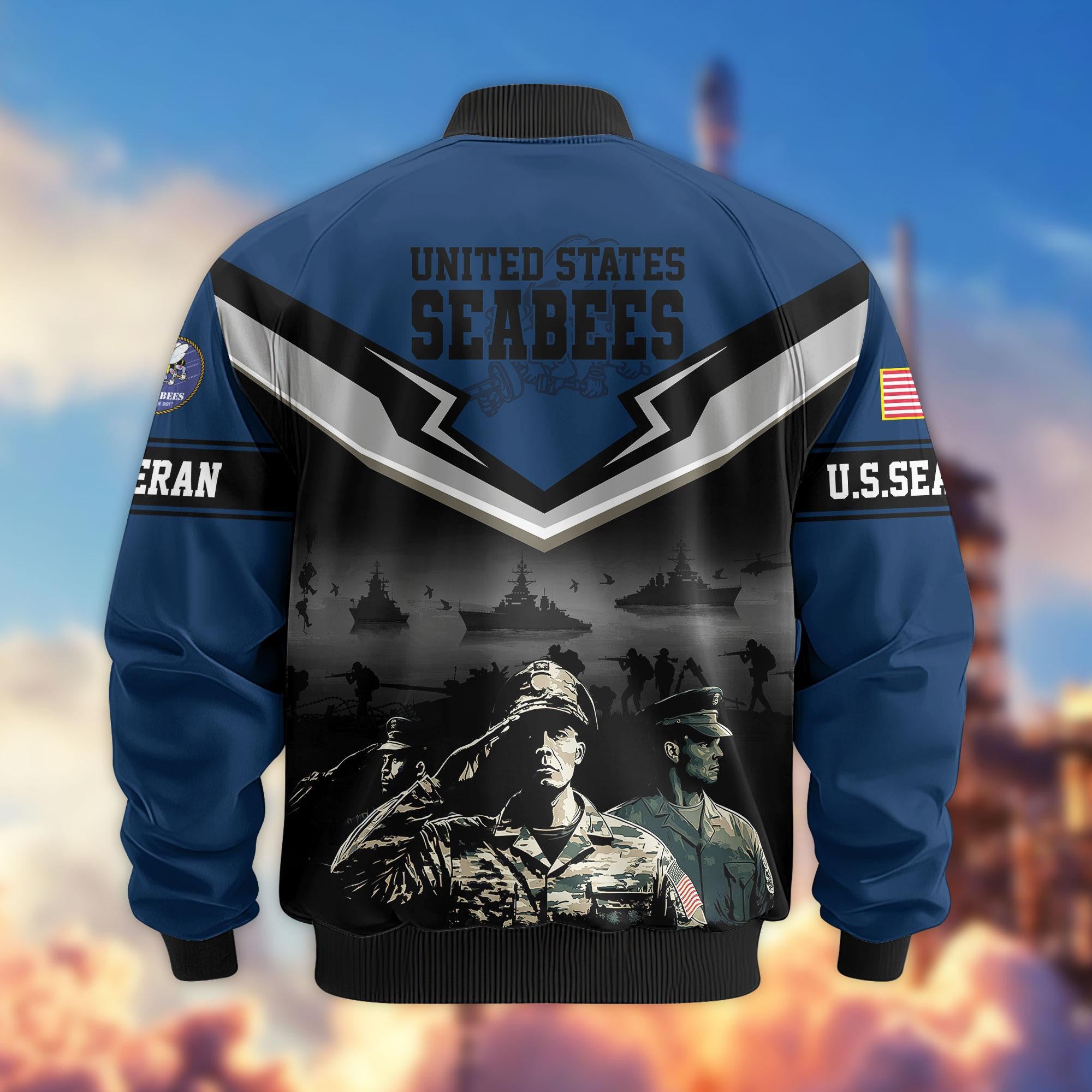 Premium Honoring All Who Served US Veterans Bomber Jacket, Gifts For US Veterans