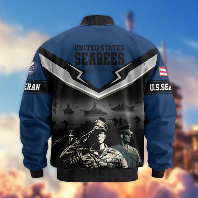 Premium Honoring All Who Served US Veterans Bomber Jacket, Gifts For US Veterans