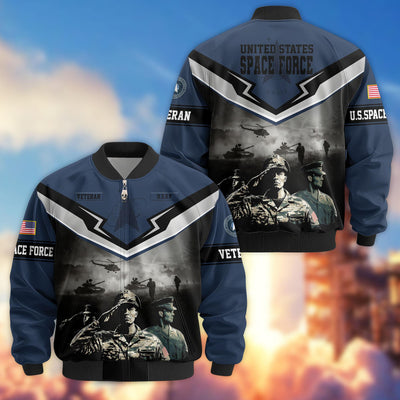 Premium Honoring All Who Served US Veterans Bomber Jacket, Gifts For US Veterans