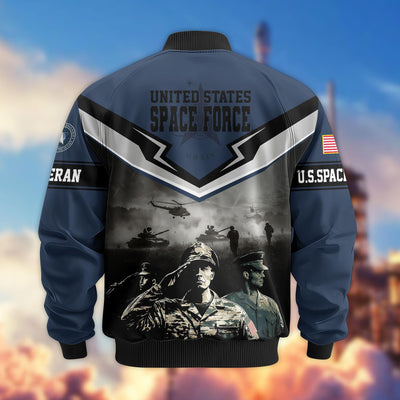 Premium Honoring All Who Served US Veterans Bomber Jacket, Gifts For US Veterans