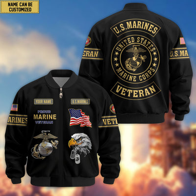 Premium Personalized US Veterans Bomber Jacket, Gifts For US Veterans, Gifts For Veterans Day