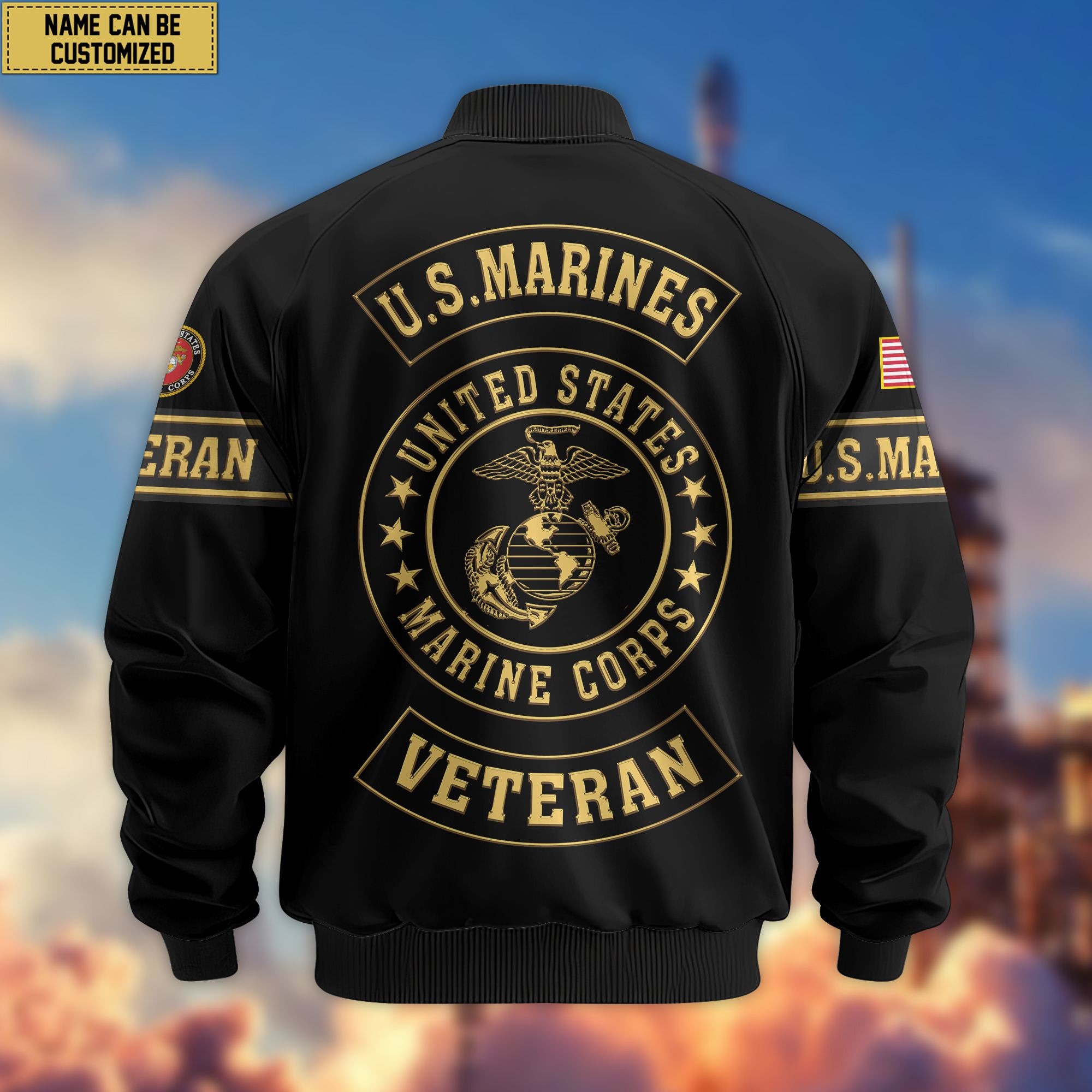 Premium Personalized US Veterans Bomber Jacket, Gifts For US Veterans, Gifts For Veterans Day