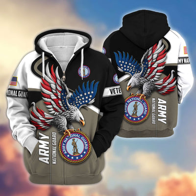Premium US Veterans Zip Hoodie, Gifts For US Veterans