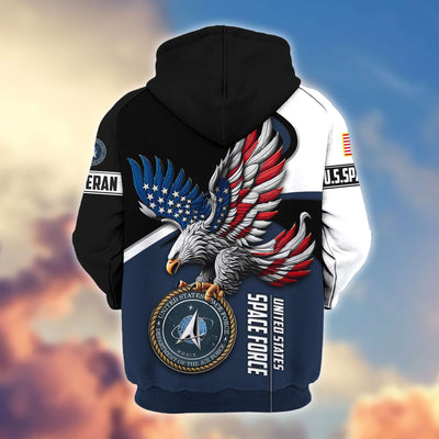 Premium US Veterans Zip Hoodie, Gifts For US Veterans