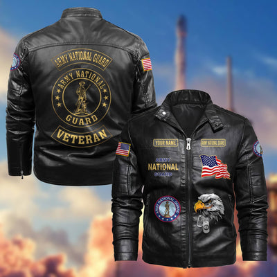 Premium Personalized US Veterans Leather Jackets, Gifts For US Veterans