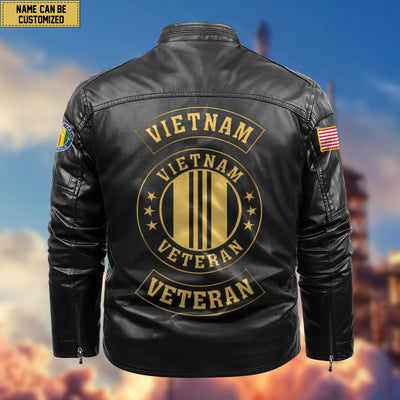 Premium Personalized US Veterans Leather Jackets, Gifts For US Veterans
